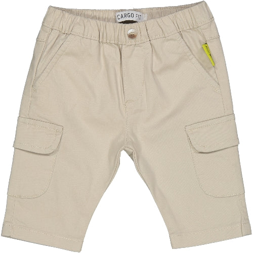 Pantalone lungo sabbia con tasche laterali