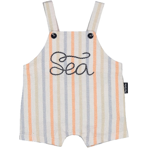 Salopette leggera a fasce colorate