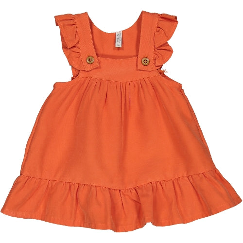 Abito twill viscosa Arancio