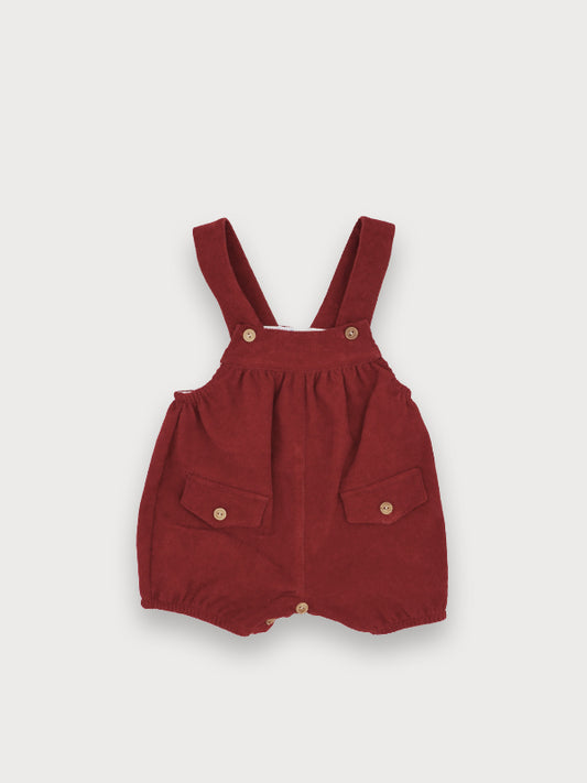 Salopette velluto a costine con tasche Bourdeaux