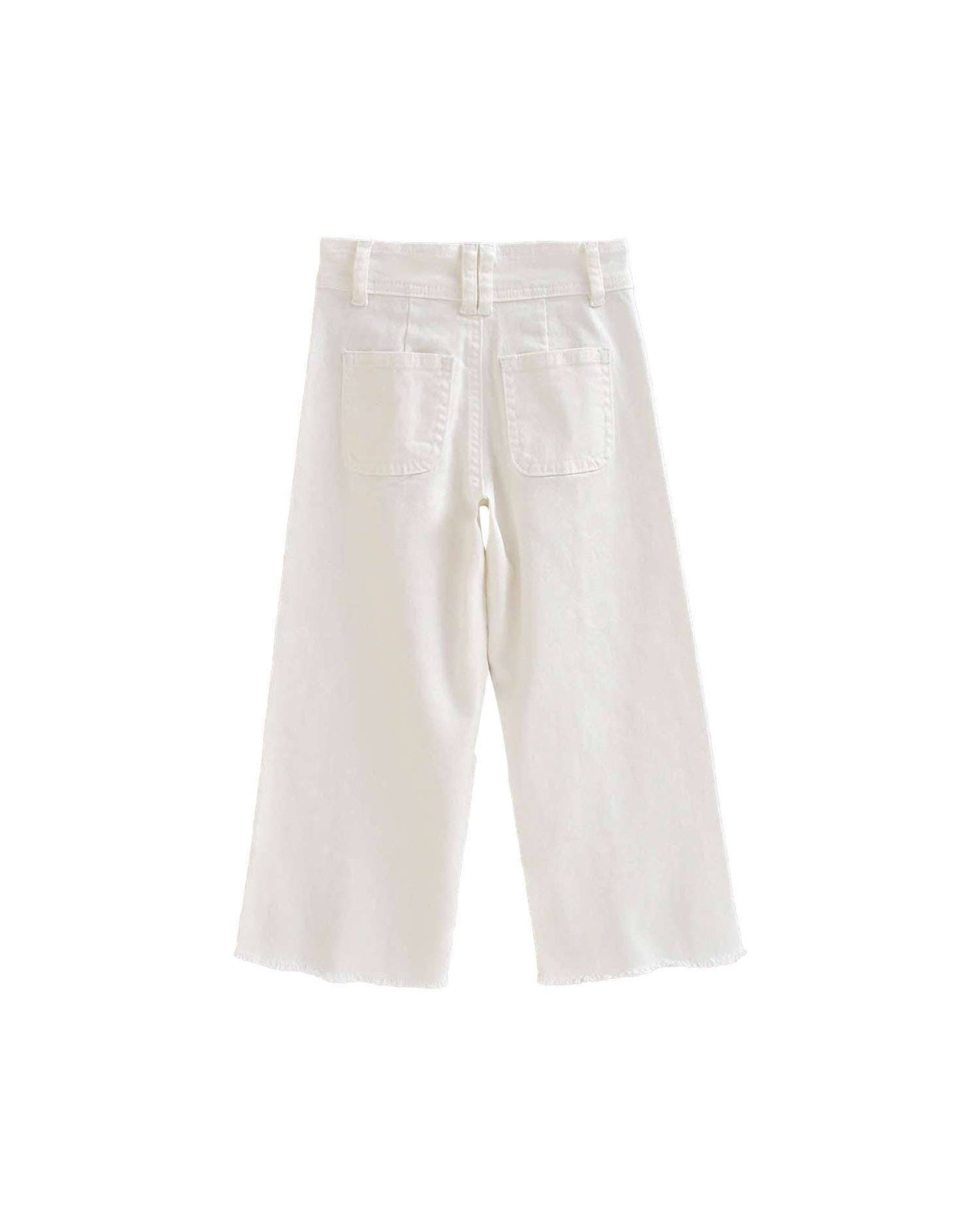 Pantaloni modello jeans bianchi da bambina