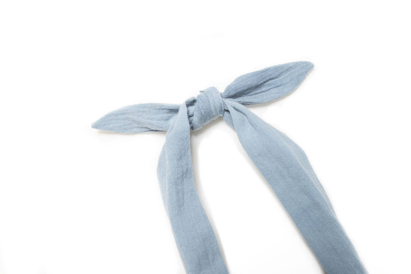 Cerchietto per bambina con fiocco blu