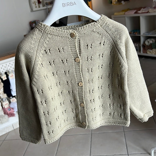 Cardigan traforato yoedu sabbia