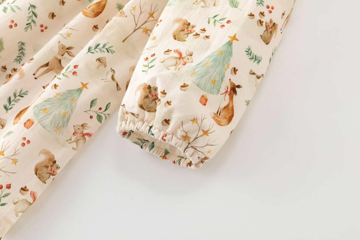 Abito Bosco maniche lunghe con colletto peter pan