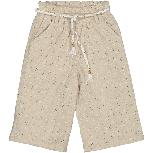 Pantalone pizzo sangallo Sabbia