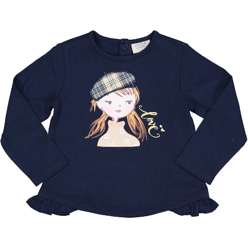 Maglietta Blu stampata