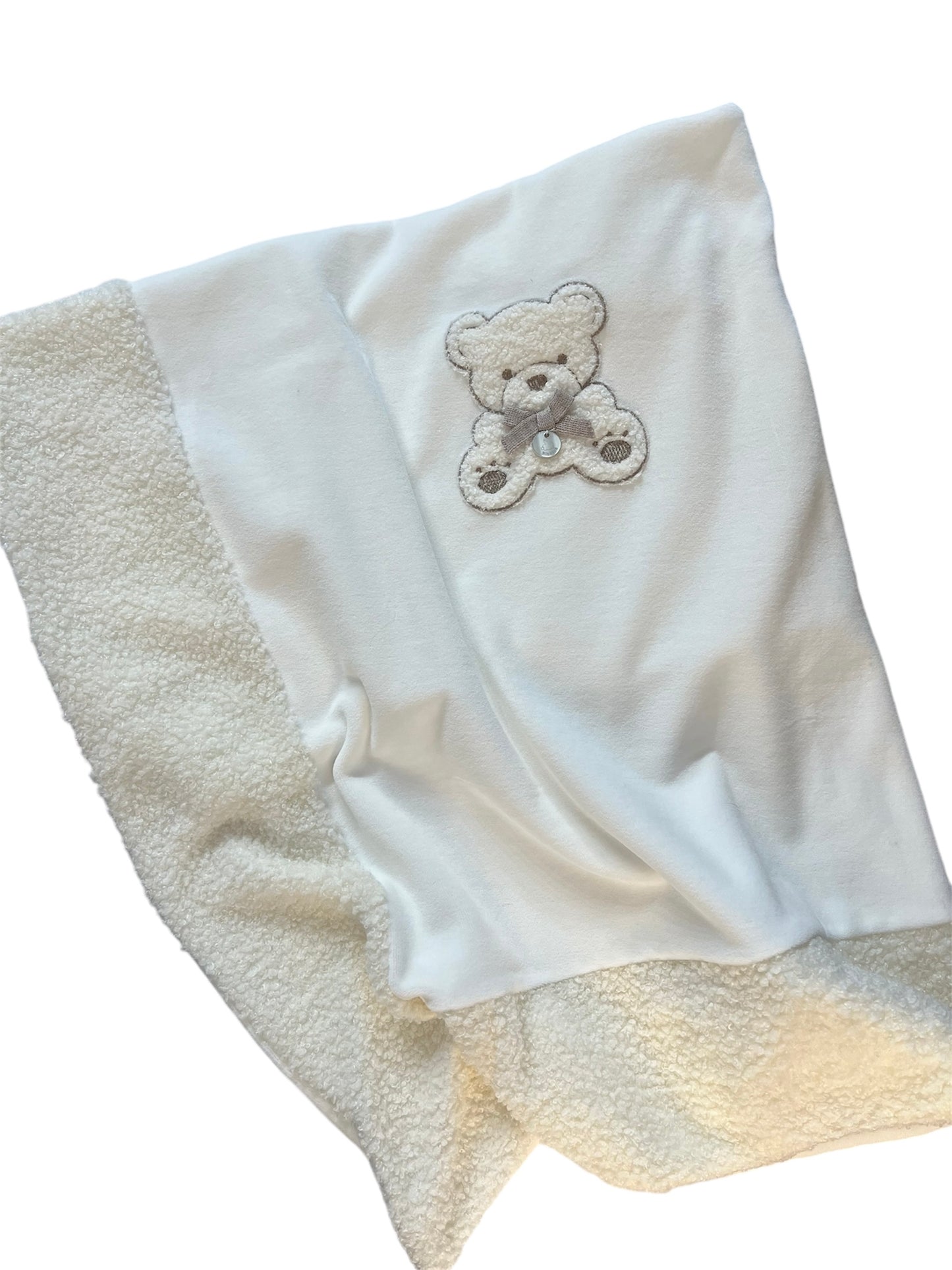 Coperta Teddy panna