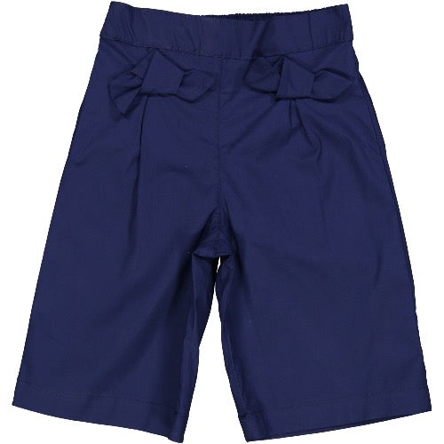 Pantalone blu con fiocchetti