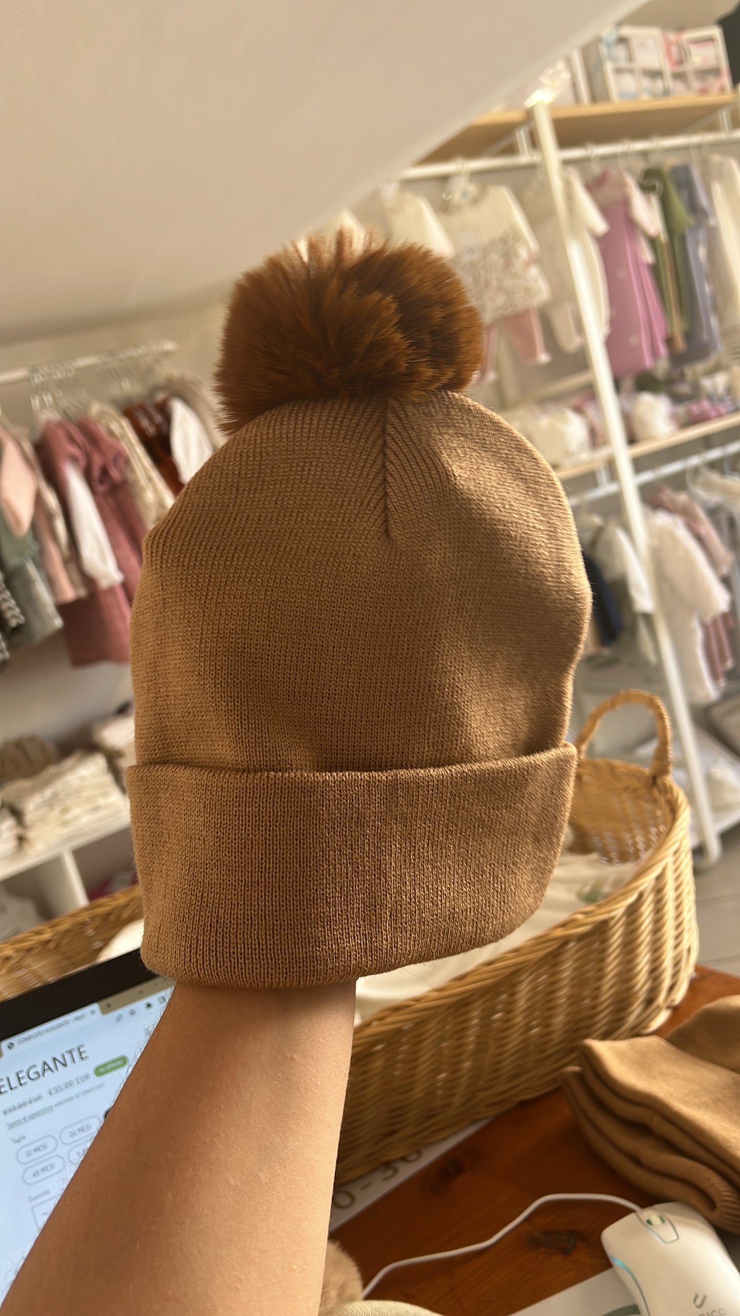 Cappellino PomPom Cotone