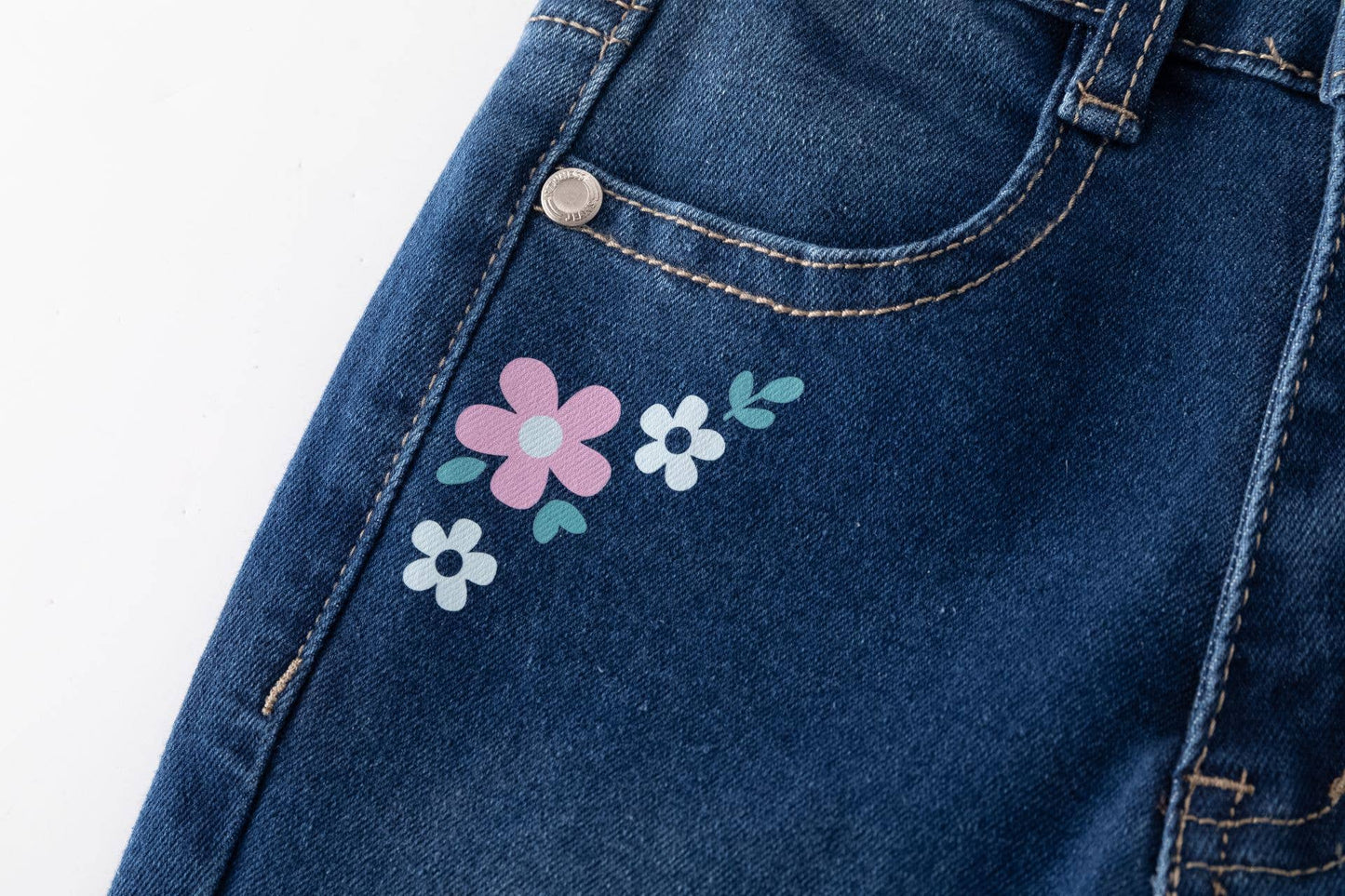 Jeans in denim a zampa