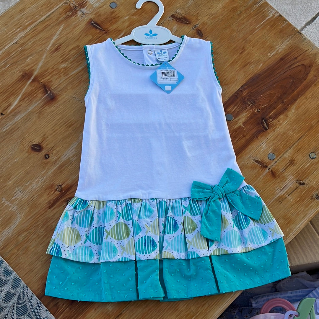 Vestito leggero cotone Azzurro acqua