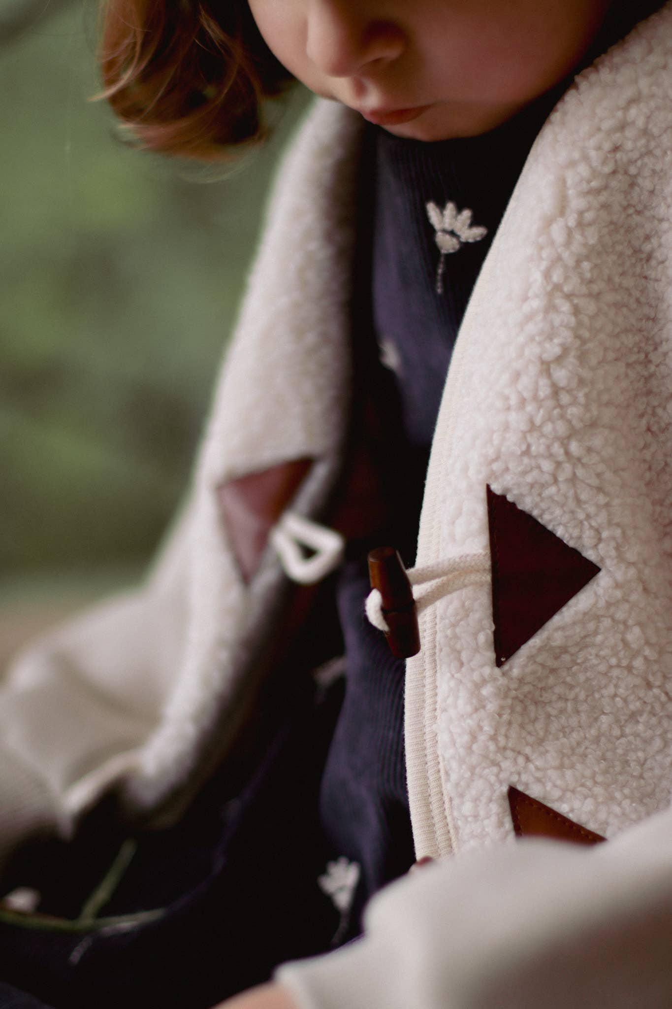 Gilet in peluche per neonati/bambini con fodera a quadretti OEKO-TEX