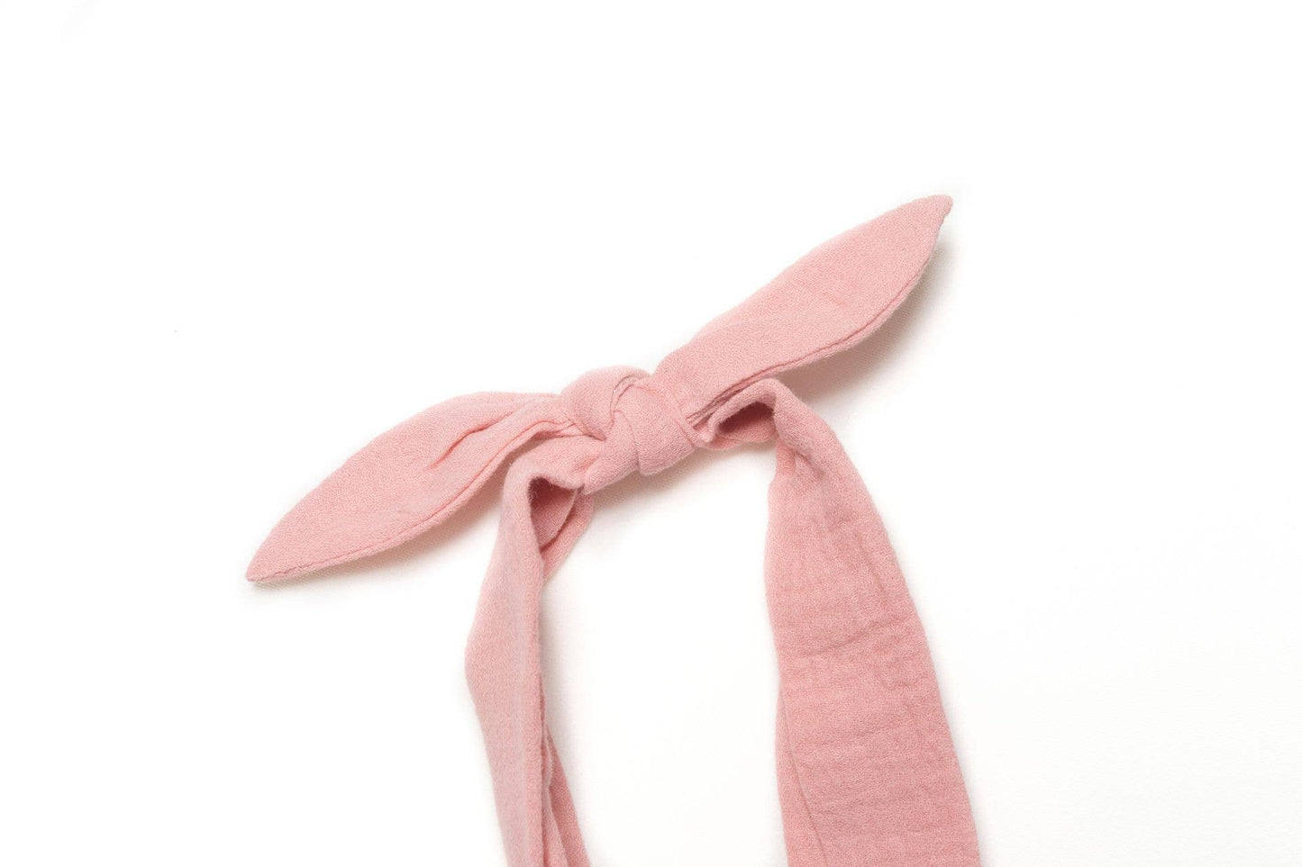 Fascia di Cotone con Fiocco Rosa