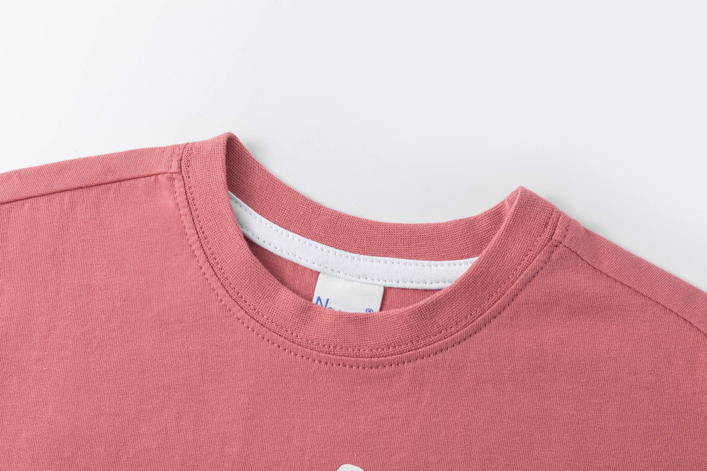 Maglietta a Maniche Corte Bordeaux 100% Cotone