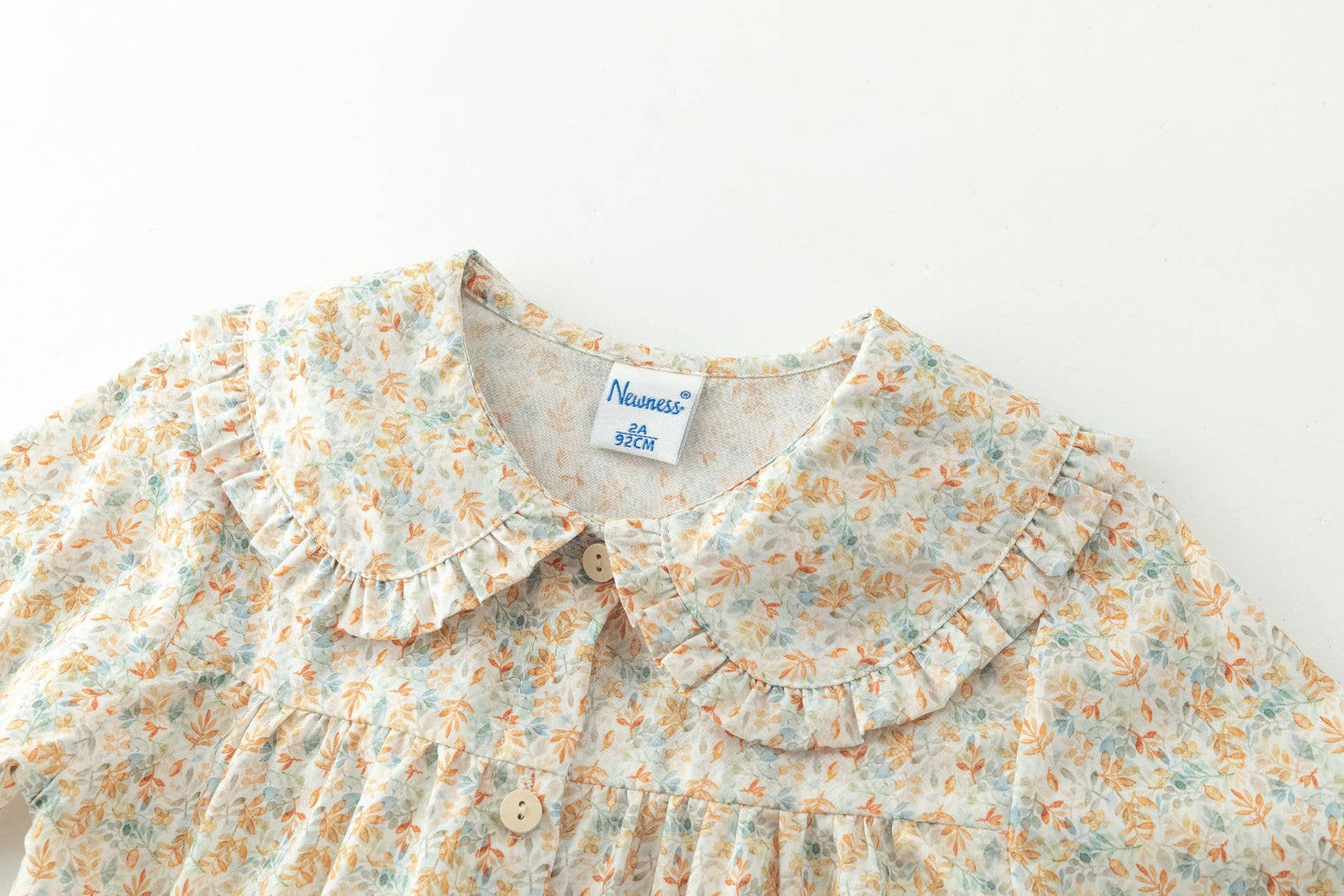 Blusa a maniche lunghe collo Peter Pan bambina