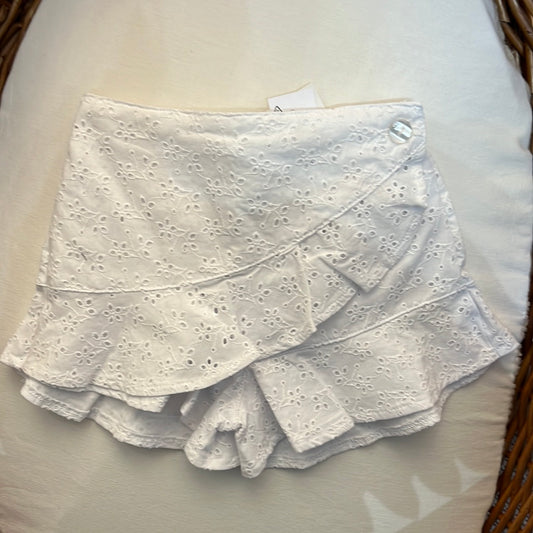 Pantaloncino pizzo sangallo Bianco