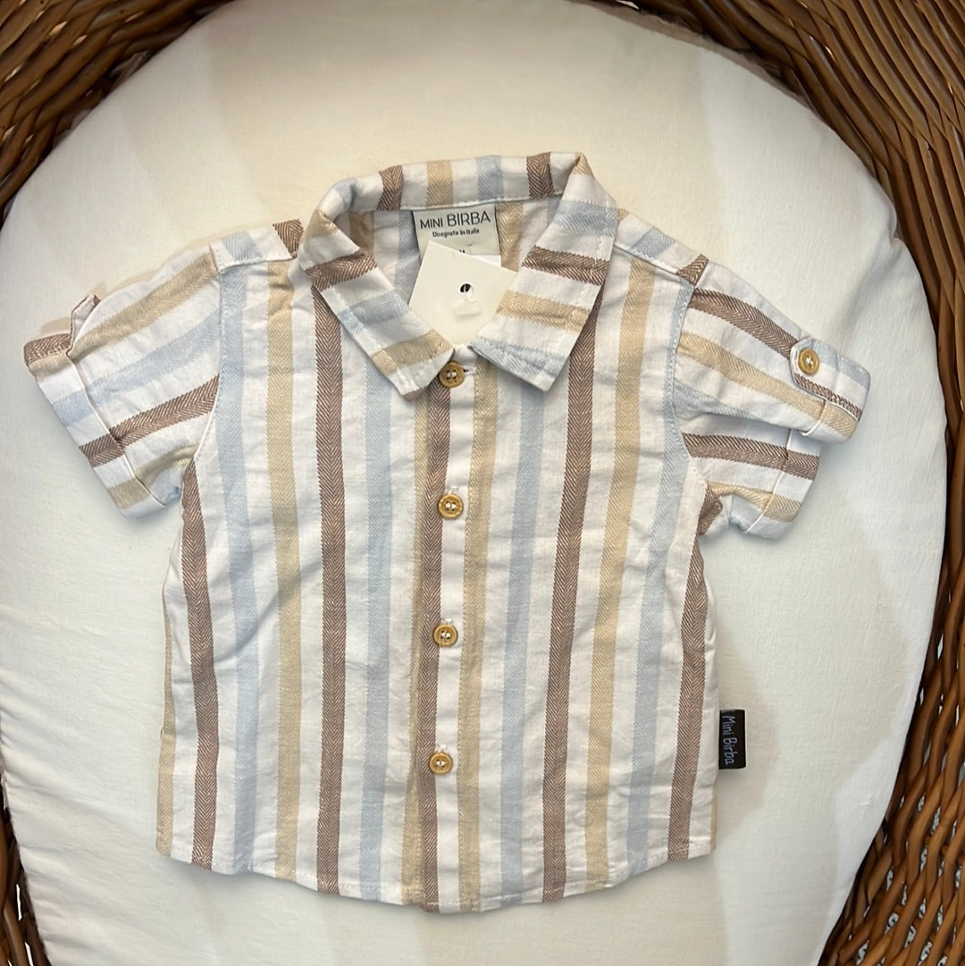 Camicia manica corta riga