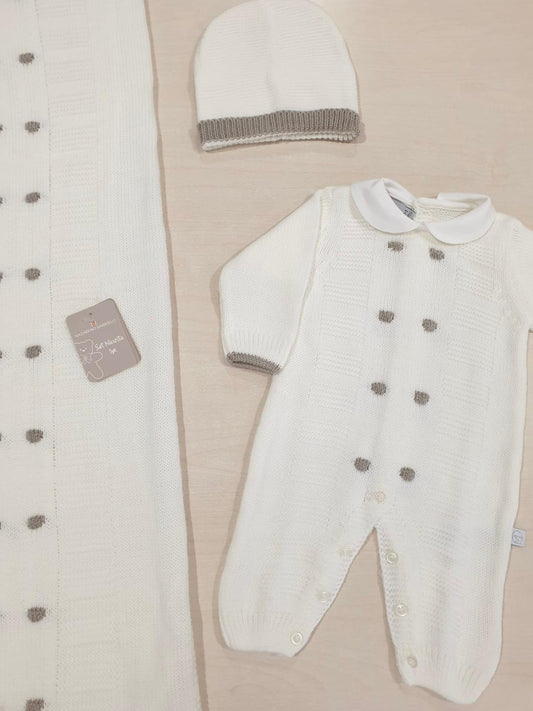 Coperta panna pois Sabbia NG