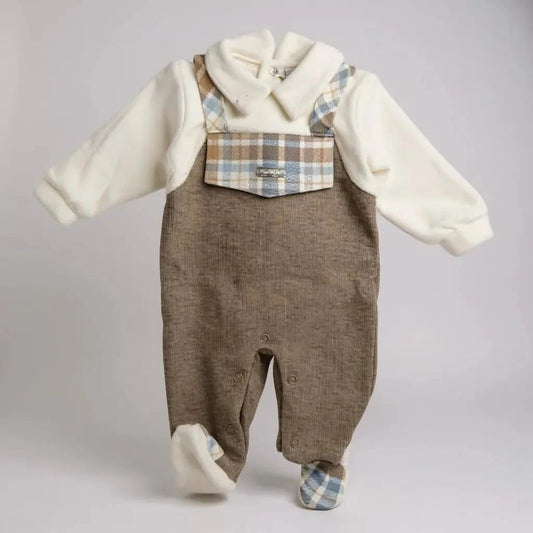 Tutina salopette caldo cotone e ciniglia