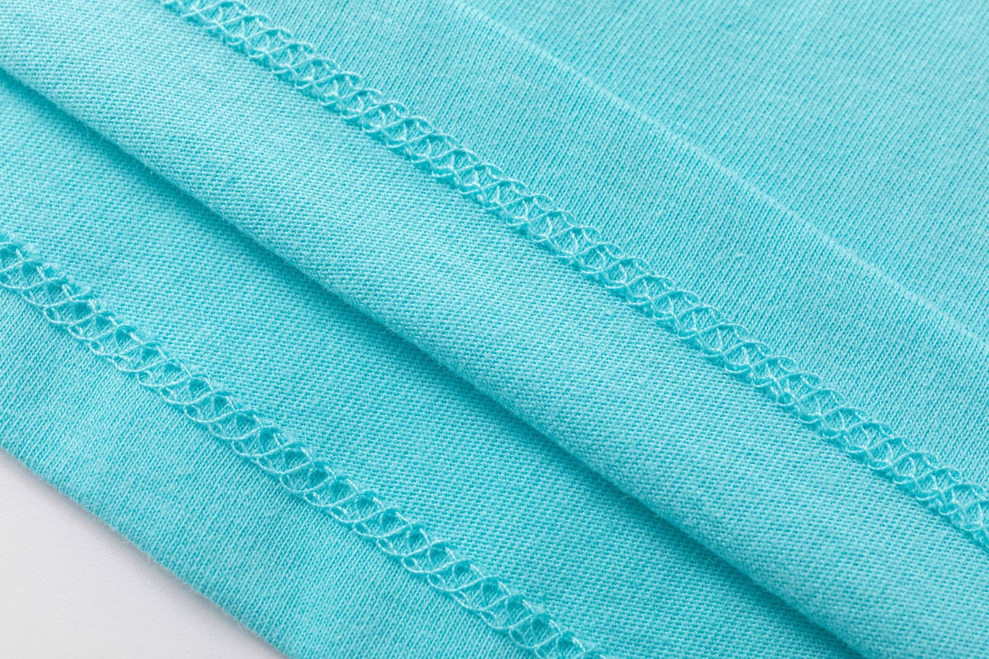 Maglietta a Maniche Corte Azzurro Chiaro 100% Cotone Bambino