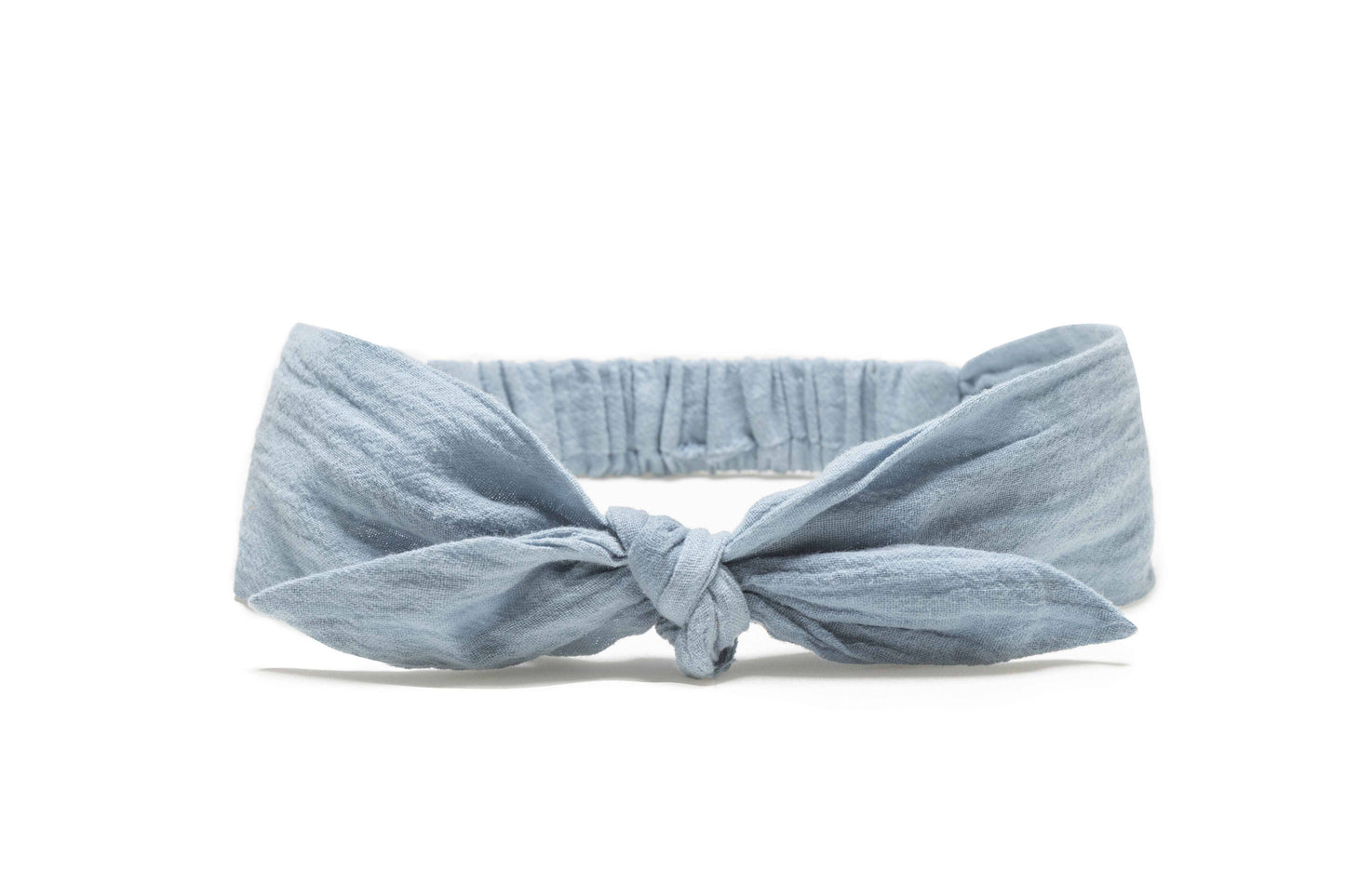 Cerchietto per bambina con fiocco blu