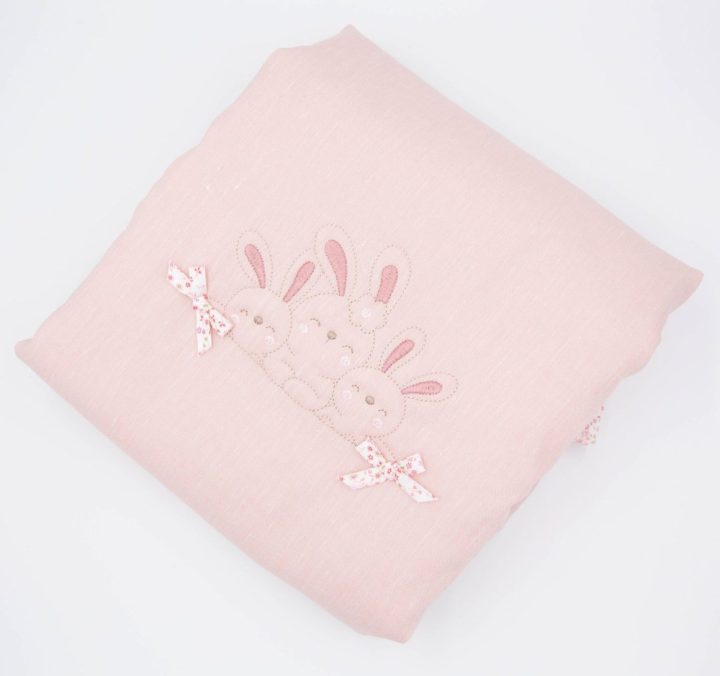 Coperta rosa bunny floreale 6020