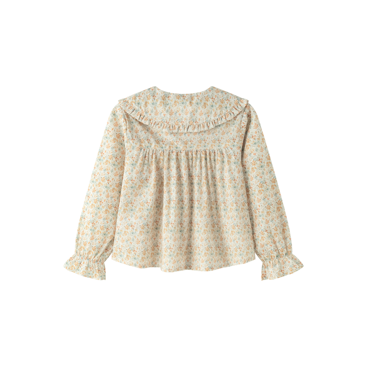 Blusa a maniche lunghe collo Peter Pan bambina