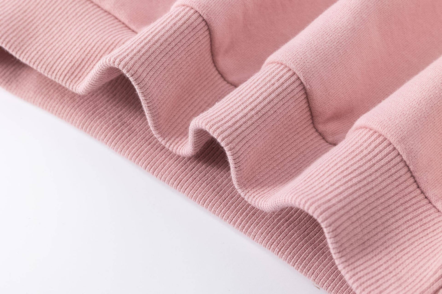 Felpa rosa con colletto ampio