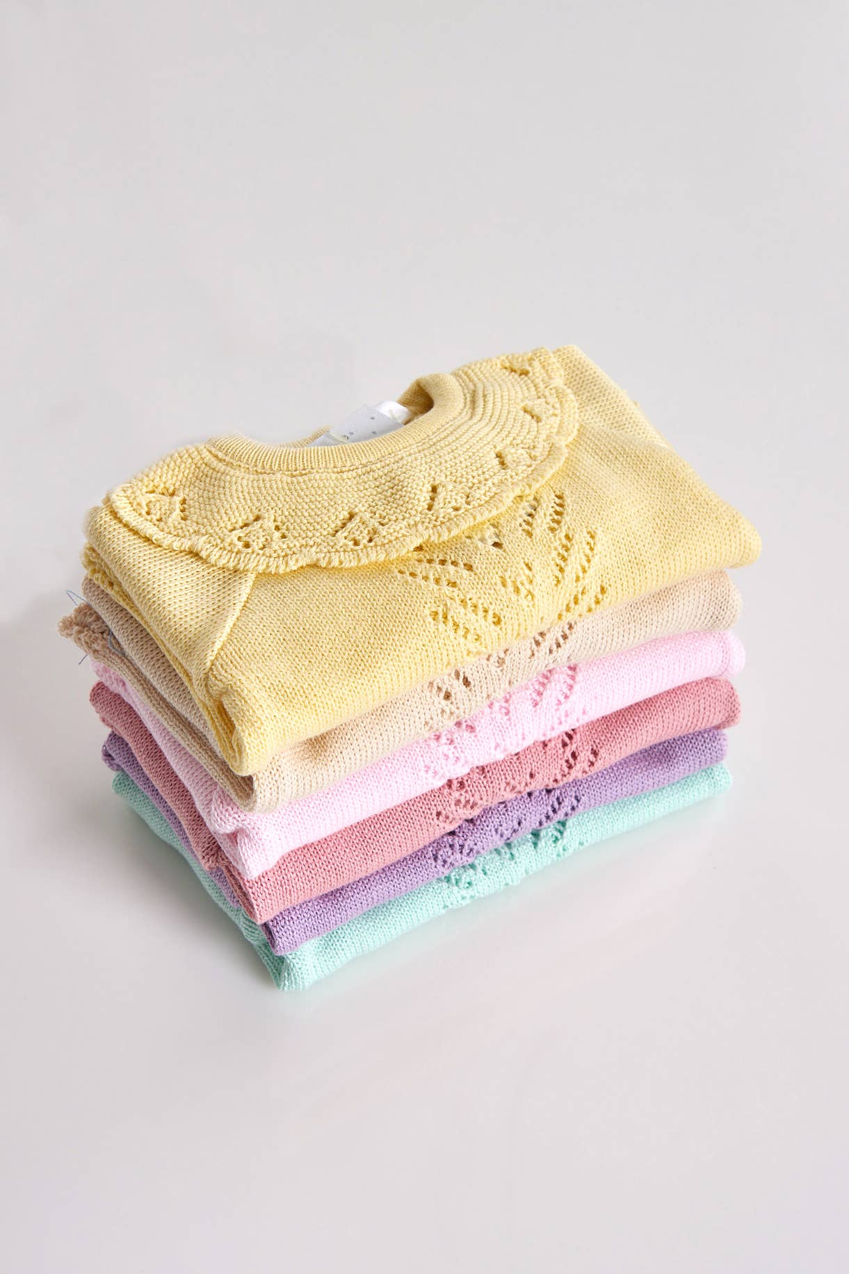 Set 3 Pezzi Maglia Cotone con Volant